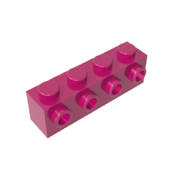 Brick Special 1 x 4 with 4 Studs on One Side