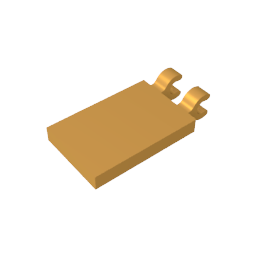 Tile Special 2 x 3 with 2 Clips [Angled Clips]