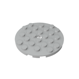 Plate Round 6 x 6 with Hole