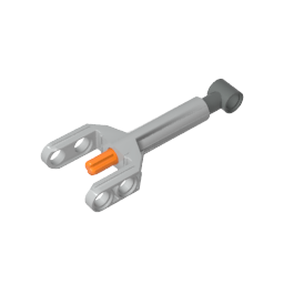 Technic Linear Actuator Mini with Dark Bluish Gray Head and Orange Axle