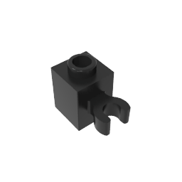 Brick Special 1 x 1 with Clip Vertical [Open O Clip, Hollow Stud]