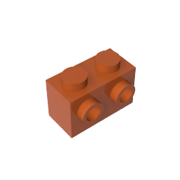 Brick Special 1 x 2 with 2 Studs on 1 Side