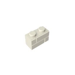 Brick Special 1 x 2 with Masonry Brick Profile